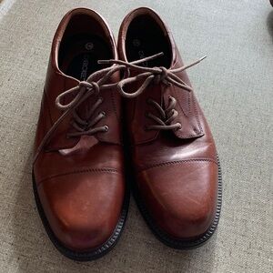 Cherokee Mens Brown Leather Oxford. The “ THEO”. Casual or Dress Lace-up. 11M. 